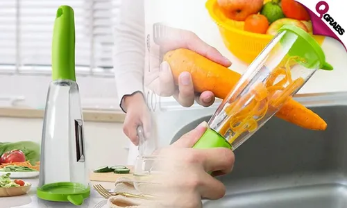 Vegetable Peeler with Catcher!
